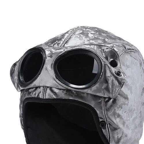 Muts Met Zonnebril Gogglez Hat 58 Cm - Zilver Glanzend 6 Muts Met Zonnebril Gogglez Hat 58 Cm - Zilver Glanzend - Afbeelding 4