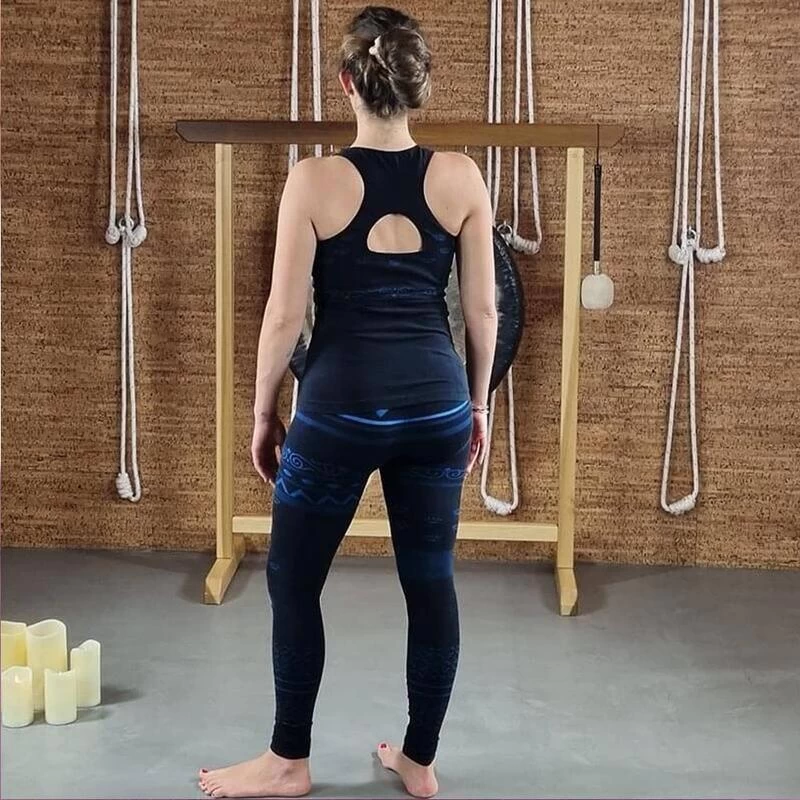 Naadloze Yoga Tanktop 70% Bio Katoen, Yoga Top Met Geïntegreerde Support Namasté 7 Naadloze Yoga Tanktop 70% Bio Katoen, Yoga Top Met Geïntegreerde Support Namasté - Afbeelding 5