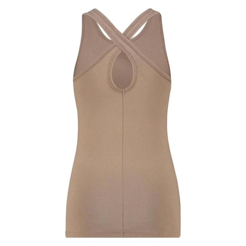 Prana - Extra Lange Yogatop Met Kruisband - Bamboe - Inca Cacao 5 Prana - Extra Lange Yogatop Met Kruisband - Bamboe - Inca Cacao - Afbeelding 3