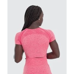 Reflex T-shirt, Dames Fitness Korte Mouw Roze -Kleding Verkoop reflex t shirt dames fitness korte mouw roze 2