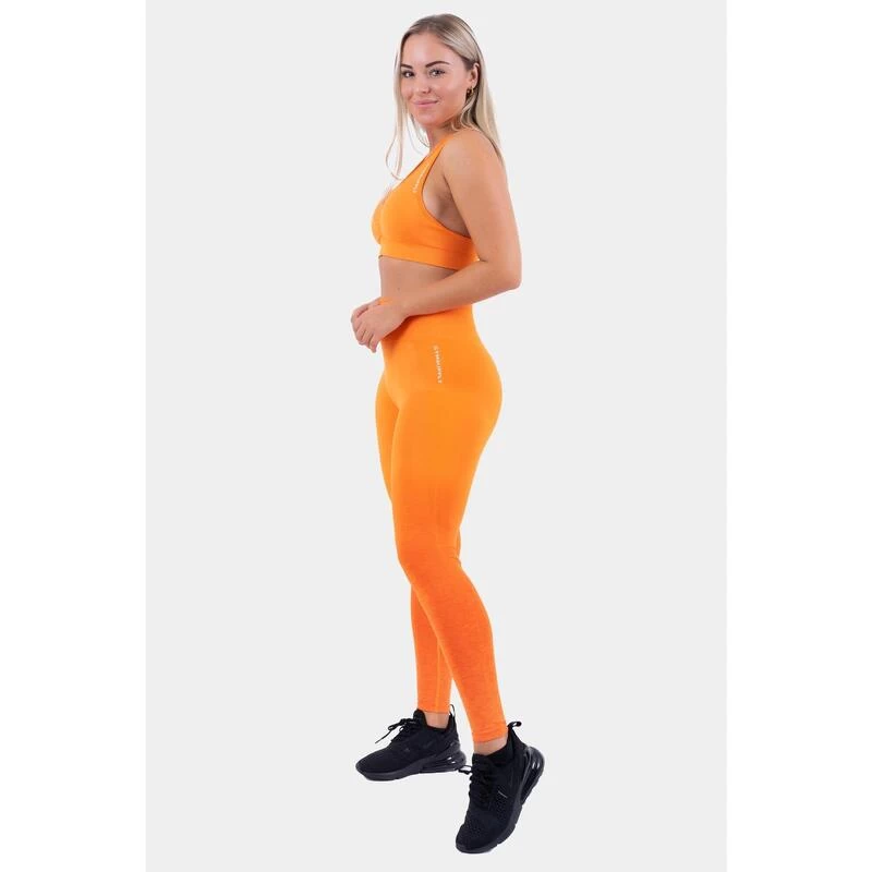Seamless Ombre Scrunch Leggings - Oranje 4 Seamless Ombre Scrunch Leggings - Oranje - Afbeelding 2