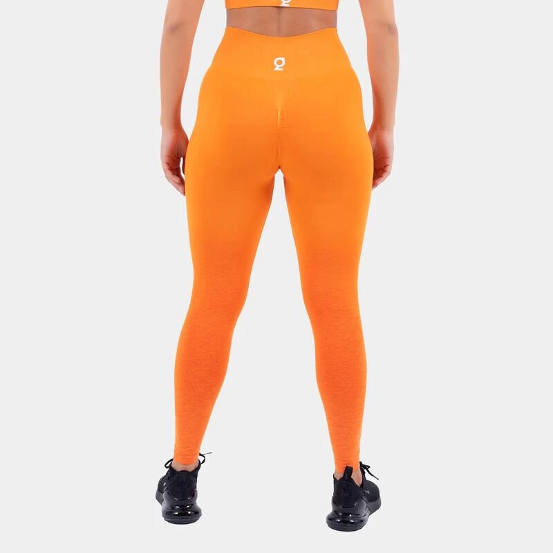 Seamless Ombre Scrunch Leggings - Oranje 6 Seamless Ombre Scrunch Leggings - Oranje - Afbeelding 4