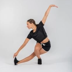 Short Voor Streetdance Dames Zwart Hoge Taille -Kleding Verkoop short voor streetdance dames zwart hoge taille 1