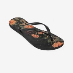 Havaianas Slippers Voor Dames Slim Floral Zwart