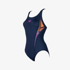 Speedo Sportbadpak Voor Dames Muscleback Navy/roze -Kleding Verkoop sportbadpak voor dames muscleback navyroze 1