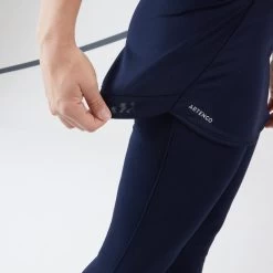 Artengo Tennis Legging Met Rokje Dry Voor Dames HIP BALL -Kleding Verkoop tennis legging met rokje dry voor dames hip ball donkerblauw 3