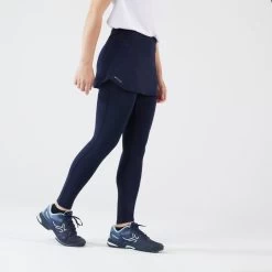 Artengo Tennis Legging Met Rokje Dry Voor Dames HIP BALL -Kleding Verkoop tennis legging met rokje dry voor dames hip ball donkerblauw 4