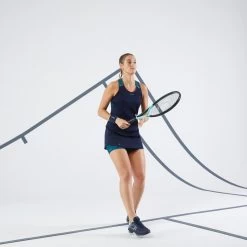 Artengo Tennisjurk Voor Dames Dry -Kleding Verkoop tennisjurk voor dames dry diepblauw en turquoise 6
