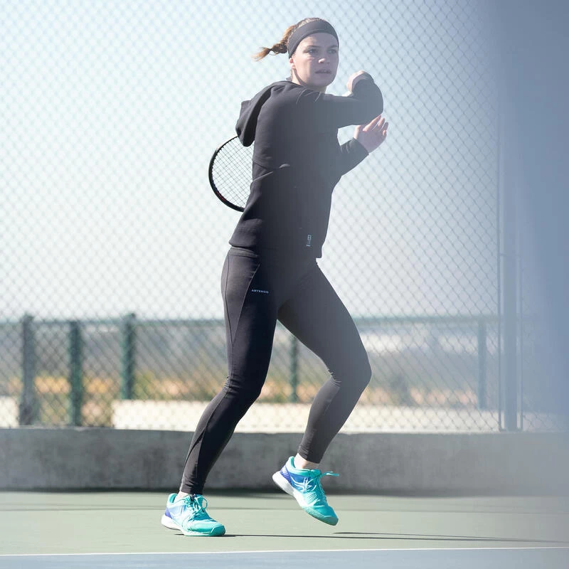 Kleding Verkoop -Kleding Verkoop tennissweater met capuchon voor dames dry 900 zwart 5