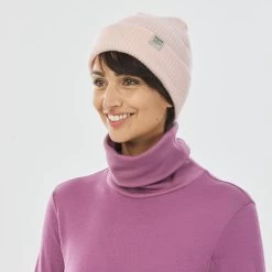 WEDZE Thermoshirt Voor Skiën Dames BL900 Opstaande Kraag Merinowol -Kleding Verkoop thermoshirt voor skien dames bl900 opstaande kraag merinowol roze 8