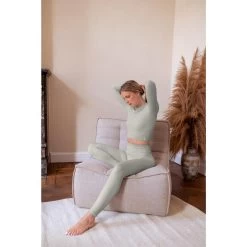 Top Met Lange Mouwen | Sage 13 Top Met Lange Mouwen | Sage -Kleding Verkoop top met lange mouwen sage 4