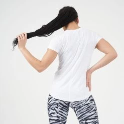 Dare 2b Vigilant Dames Yoga T-shirt - Wit -Kleding Verkoop vigilant dames yoga t shirt wit 4