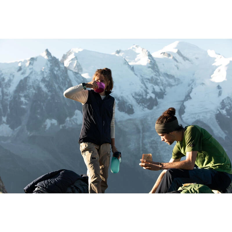 Winddichte Bodywarmer Voor Bergtrekking Dames Trek 500 Donkerblauw 14 Winddichte Bodywarmer Voor Bergtrekking Dames Trek 500 Donkerblauw - Afbeelding 12