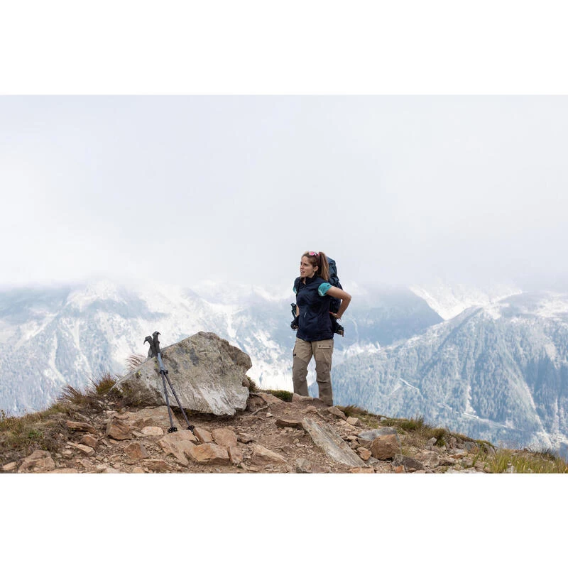 Winddichte Bodywarmer Voor Bergtrekking Dames Trek 500 Donkerblauw 11 Winddichte Bodywarmer Voor Bergtrekking Dames Trek 500 Donkerblauw - Afbeelding 9