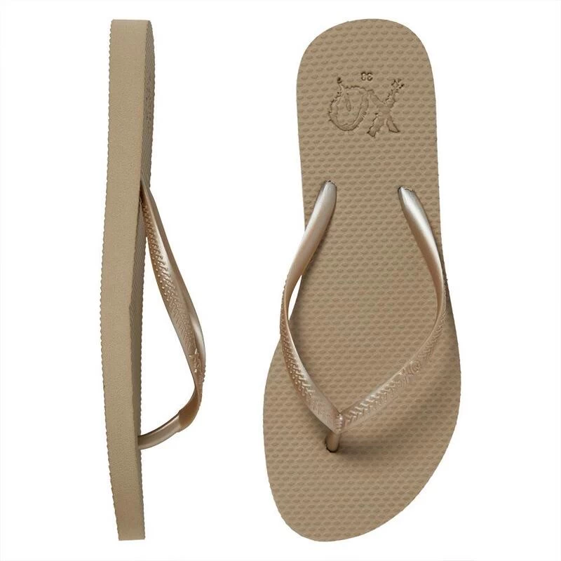 XQ Teenslippers Dames Plain Sand 3 XQ Teenslippers Dames Plain Sand