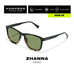 HAWKERS Zonnebrillen Voor Mannen En Vrouwen BLACK CLEAR BLUE POLARIZED - ZHANNA -Kleding Verkoop zonnebrillen voor mannen en vrouwen carey alligator polarized zhanna 2